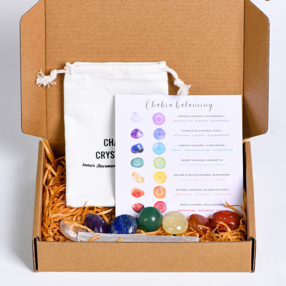 Seven Chakra Crystal Stone Set